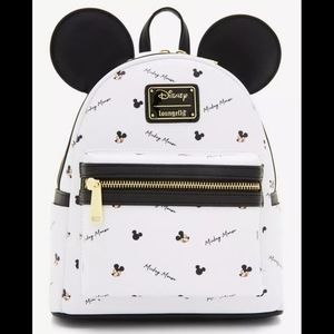 Loungefly Disney Mickey Mouse Signature Allover Print Mini Backpack
